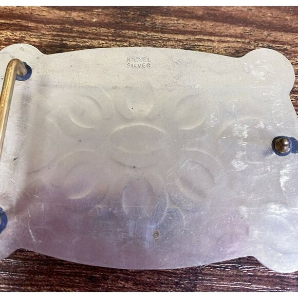 VTG Estate Southwestern Nickel Silver Toro Bull Brass Large Belt‎ Buckle! 36 - Picture 7 of 9